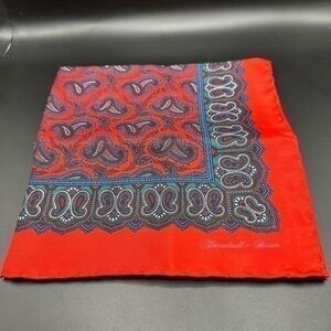 Turnbull and Asser Paisley Pocket Square